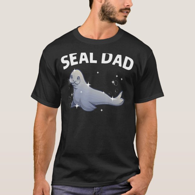 T-shirt Phoque cool Pour Papa Phoque De La Harpe Animale D (Devant)