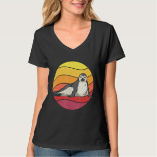 T-shirt Phoque Retro Sunset Sea Dog Seals