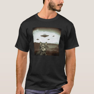 T-shirt Photo ancienne vintage de chat extraterrestre OVNI