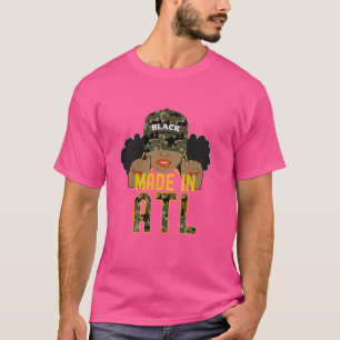 T-shirt Photo ATL Atlanta ATLien Black Woman Camo