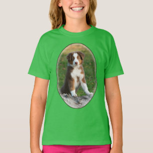 T-shirt Photo australienne mignonne de chiot de chien de