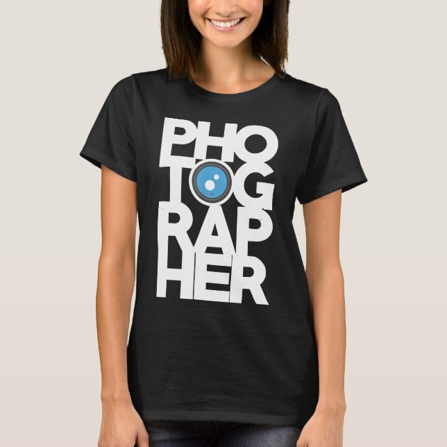 T-shirt Photo Blurry Design Caméra Lense Cadeau Pour Ph (Devant)