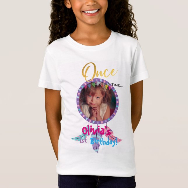 T-Shirt Photo Bohemian Fairy tale Anniversaire fêtes fille (Devant)
