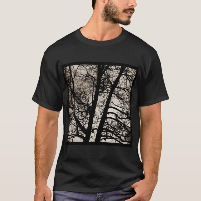 T-shirt Photo Carré - Branches d'Arbre (Devant)