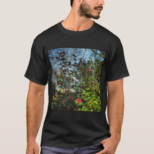 T-shirt Photo carré - Buisson de magnolia 01