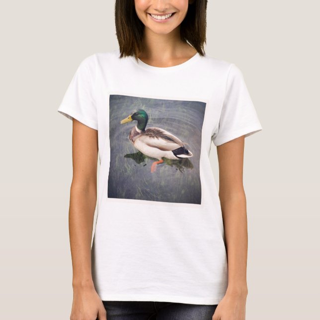 T-shirt Photo carré - Canard colvert (Devant)