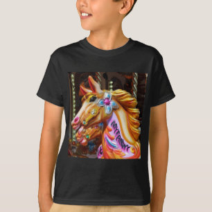 T-shirt Photo carré - Chevaux joyeux