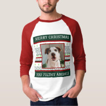 Photo Chien Personnalisé Fausse Chemise de Noël