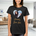 T-shirt Photo coeur mariée tribu bachelorette<br><div class="desc">Personnalisez et une photo dans le cadre en forme de coeur. Pour les douches nuptiales et les fêtes de bachelorette.</div>