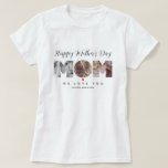 T-shirt Photo Collage Fête des mères Mère Cadeaux personna<br><div class="desc">Photo Collage Fête des mères Mère Cadeaux personnalisés</div>