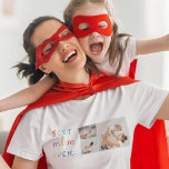 T-shirt Photo Collage moderne et coloré Meilleur cadeau de<br><div class="desc">Un collage photo moderne et le cadeau coloré "Best Mom Ever" est un cadeau réfléchi et personnalisé pour toute mère. La photo de collage est une collection de différentes images qui ont été arrangées avec art pour former une composition cohésive et visuellement attrayante. Ces photos peuvent présenter des souvenirs chéris,...</div>