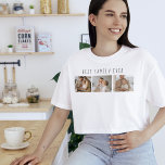 T-shirt Photo Collage Moderne & Meilleure Famille Jamais M<br><div class="desc">Présentez le cadeau de collage moderne Photo & Best Family Ever Text, une façon unique et personnalisée de célébrer l'amour et la joie de votre famille. Ce cadeau spécial combine la beauté d'un collage photo personnalisé avec un message sincère pour créer un souvenir mémorable qui sera chéri pour les années...</div>