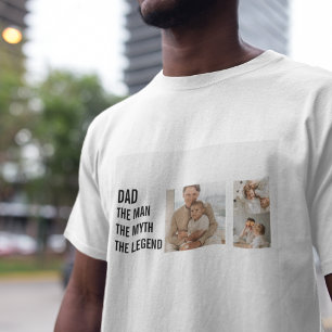 T-shirt Photo Collage moderne   `Papa Cadeau