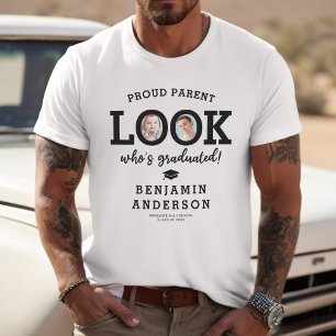 T-shirt Photo d'Alors et Maintenant Regardez Qui a Diplômé