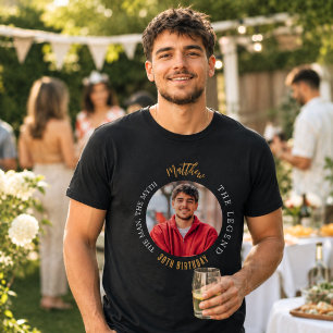 T-shirt Photo d'anniversaire homme mythe légende