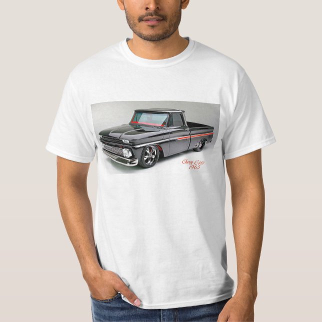 T-shirt Photo de camion classique pour homme-t-shirt (Devant)