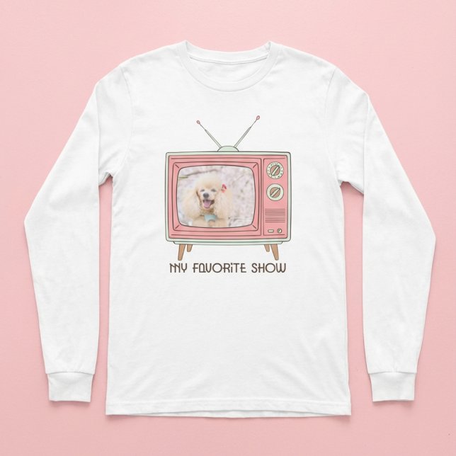 T-shirt photo de caniche – Mon émission préférée (Créateur téléchargé)
