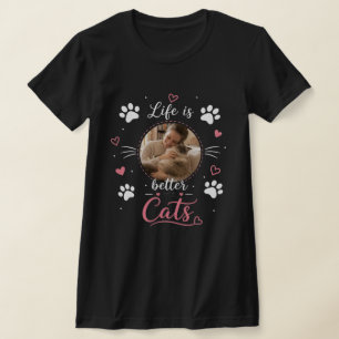 T-shirt photo de chat personnalisé pour les mamans