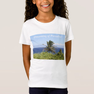 T-Shirt Photo de chemise de filles de Palm tree, Ocean Vie