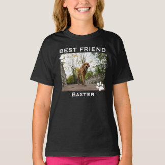 T-shirt Photo de chien ami le plus fidèle personnalisé