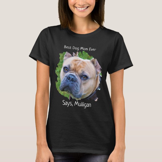 T-shirt Photo de chien de compagnie mignonne - Amoureux de (Devant)