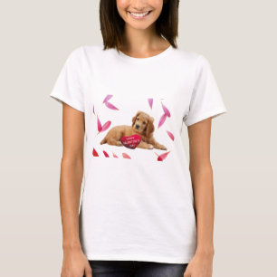 T-shirt Photo de Chien de la Saint Valentin