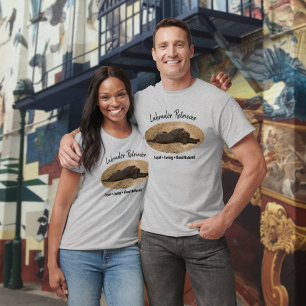 T-shirt Photo de chien remplaçable avec texte personnalisé