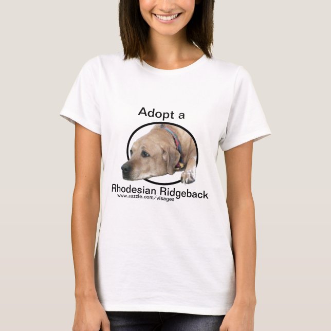 T-shirt Photo de chien Rhodesian Ridgeback (Devant)