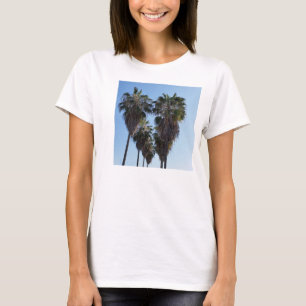 T-shirt Photo de coeur de palmier d'amour de la Californie