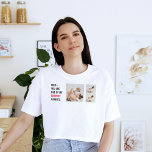 T-shirt Photo de collection moderne & Joyeux cadeau de la<br><div class="desc">Collage moderne Photo & Texte Joyeux cadeau de la Fête des Mères. Meilleur cadeau personnalisé pour la journée des mères,  la journée de la femme ou l'anniversaire de maman. Surprenez Maman avec un cadeau qui est aussi Extraordinaire qu’elle.</div>