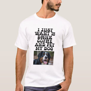 T-shirt Photo de compagnie personnalisée - Boire du café e