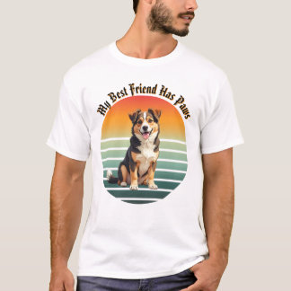 T-shirt Photo de compagnie personnalisée Mon meilleur ami 