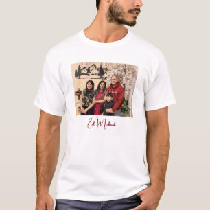 T-shirt Photo de famille élégante et moderne pour Eid Muba