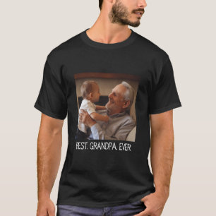 T-shirt Photo de famille personnalisée du meilleur grand-p