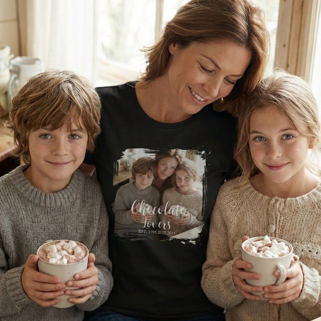 T-shirt Photo de fans de chocolat établis (Créateur téléchargé)