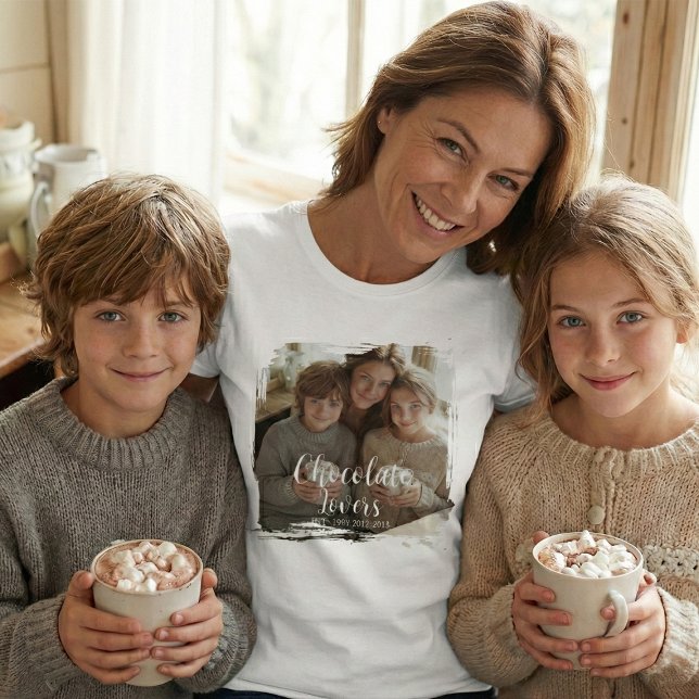 T-shirt Photo de fans de chocolat établis (Créateur téléchargé)