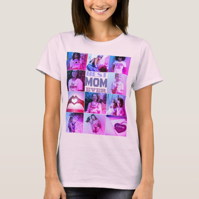 T-shirt Photo de filtre personnalisée texte personnalisé (Devant)