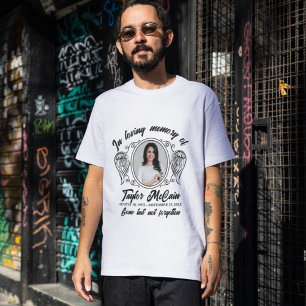 T-shirt Photo de funérailles mémorial : Chemises personnal
