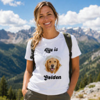 Photo de Golden Retriever La vie est dorée Femme