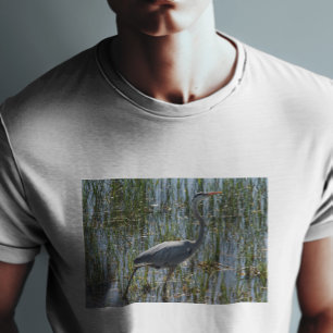 T-shirt Photo de Grand Héron bleu