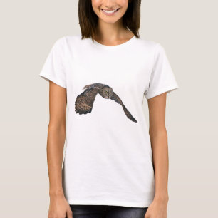 T-shirt Photo de la faune du voleur de la chouette grise