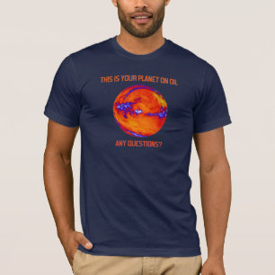 T-shirt Photo de la NASA sur votre planète à l'huile