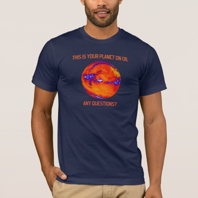 T-shirt Photo de la NASA sur votre planète à l'huile (Devant)
