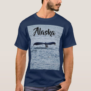 T-shirt Photo de la piste de baleine à bosse sauvage