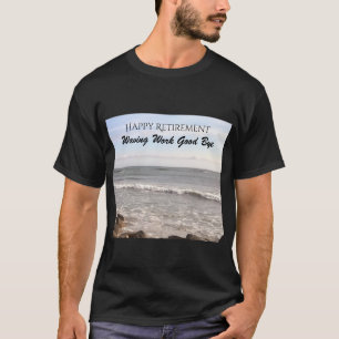 T-shirt Photo de la retraite heureuse des vagues de l'océa