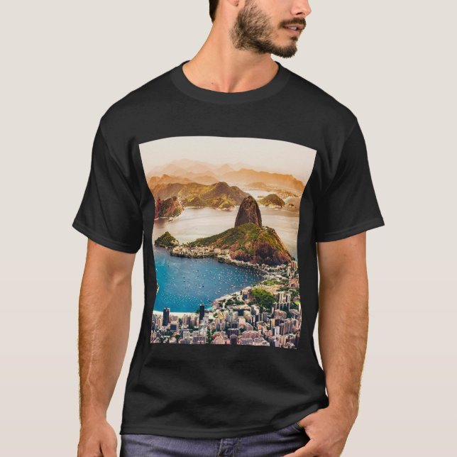 T-shirt Photo de la ville de Rio de Janeiro (Devant)