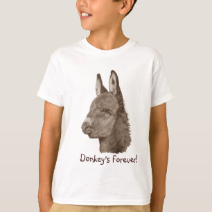 T-shirt photo de l'âne très mignon pour les enfants
