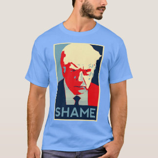 T-shirt photo de l'auteur Shame Obama HOPE style