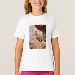 T-shirt photo de léopard nuageux nature faune exotique