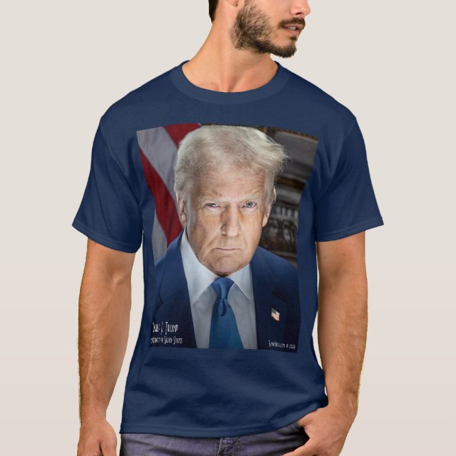T-shirt Photo de l'investiture de Trump (Devant)